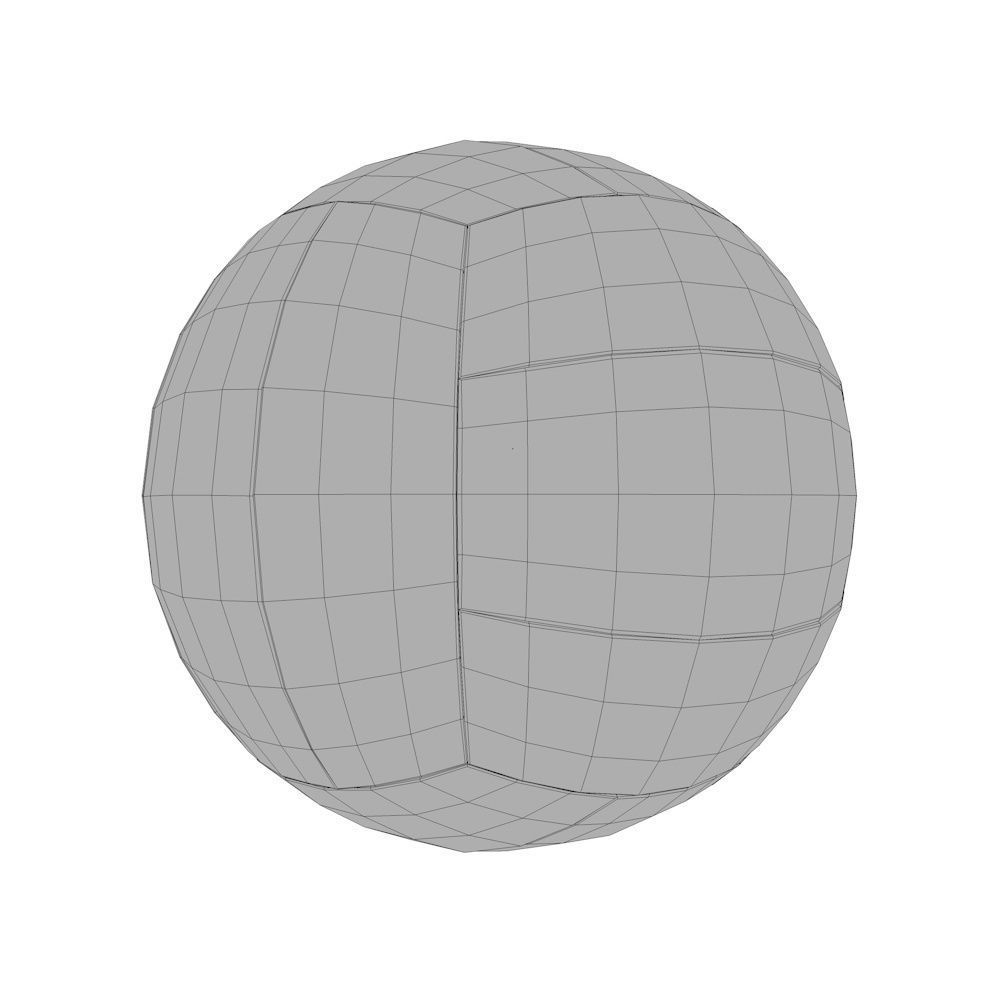 Beach Volleyball Low-poly 3D model_4