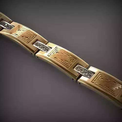 Designer Unique Unisex Cuban Chain With 3DM STL OBJ FBX Files 3D print model