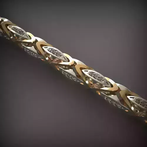 Designer Unique Unisex Cuban Chain With 3DM STL OBJ FBX Files 3D print model