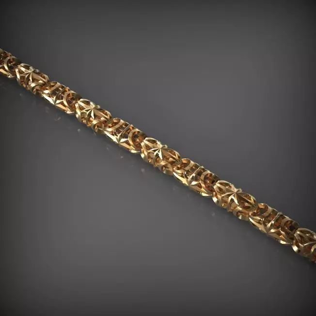 Designer Unique Unisex Cuban Chain With 3DM STL OBJ FBX Files 3D print model_0