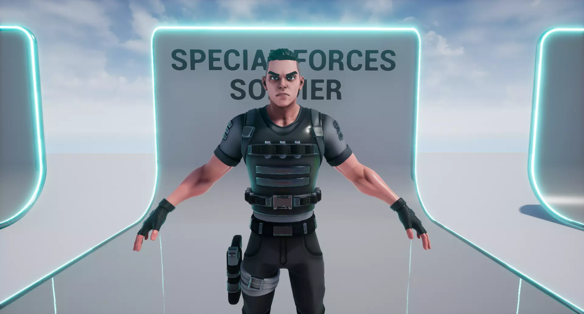 Special Forces Soldier - UE4 UE5 Unity Ready Character Low-poly 3D model_15