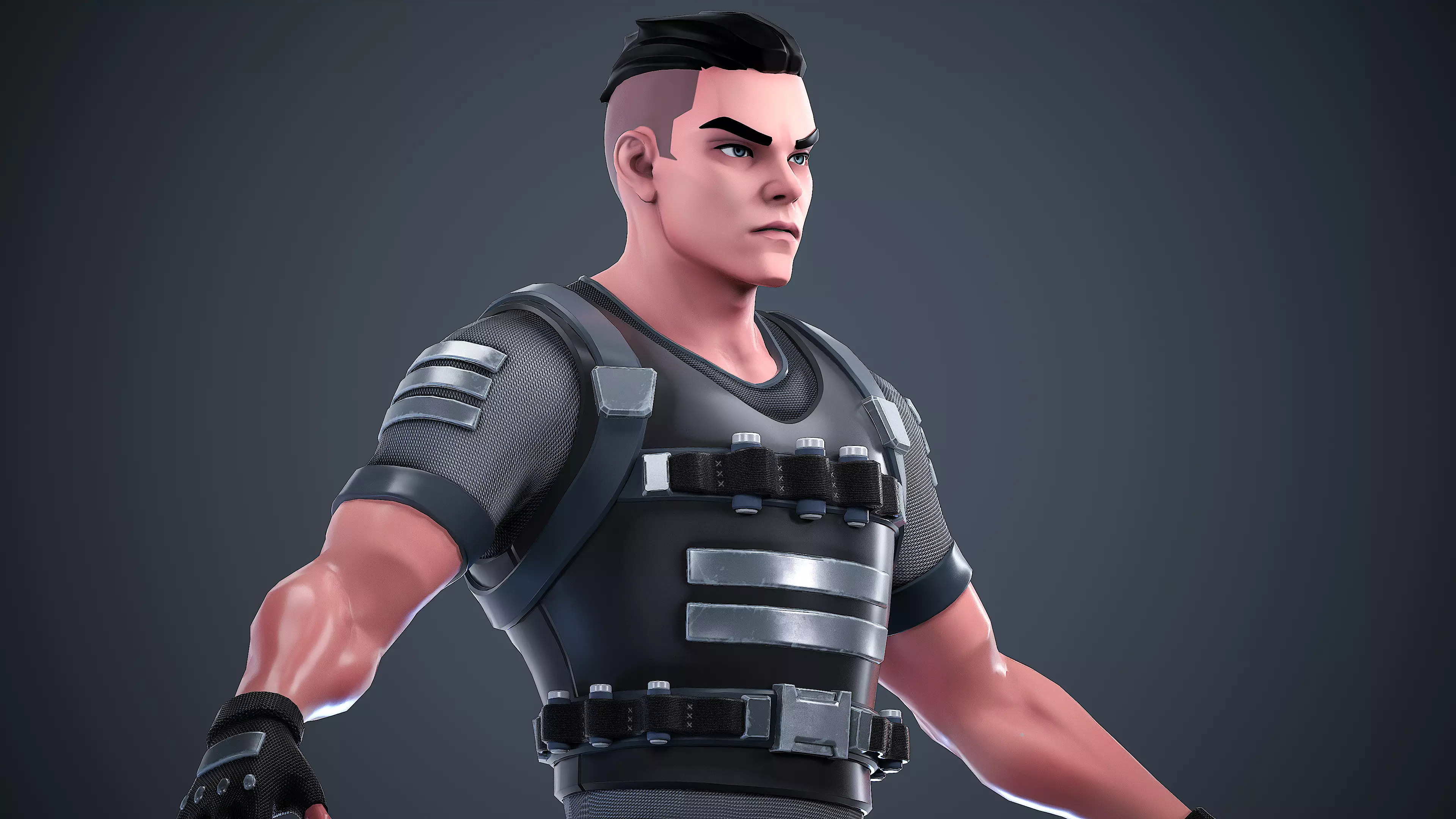 Special Forces Soldier - UE4 UE5 Unity Ready Character Low-poly 3D model_0