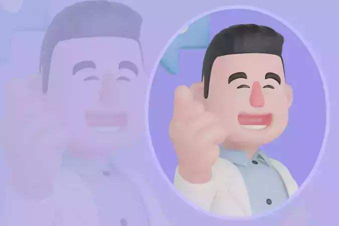 Stylized 3D Male Doctor Character - Cartoon Medical Man