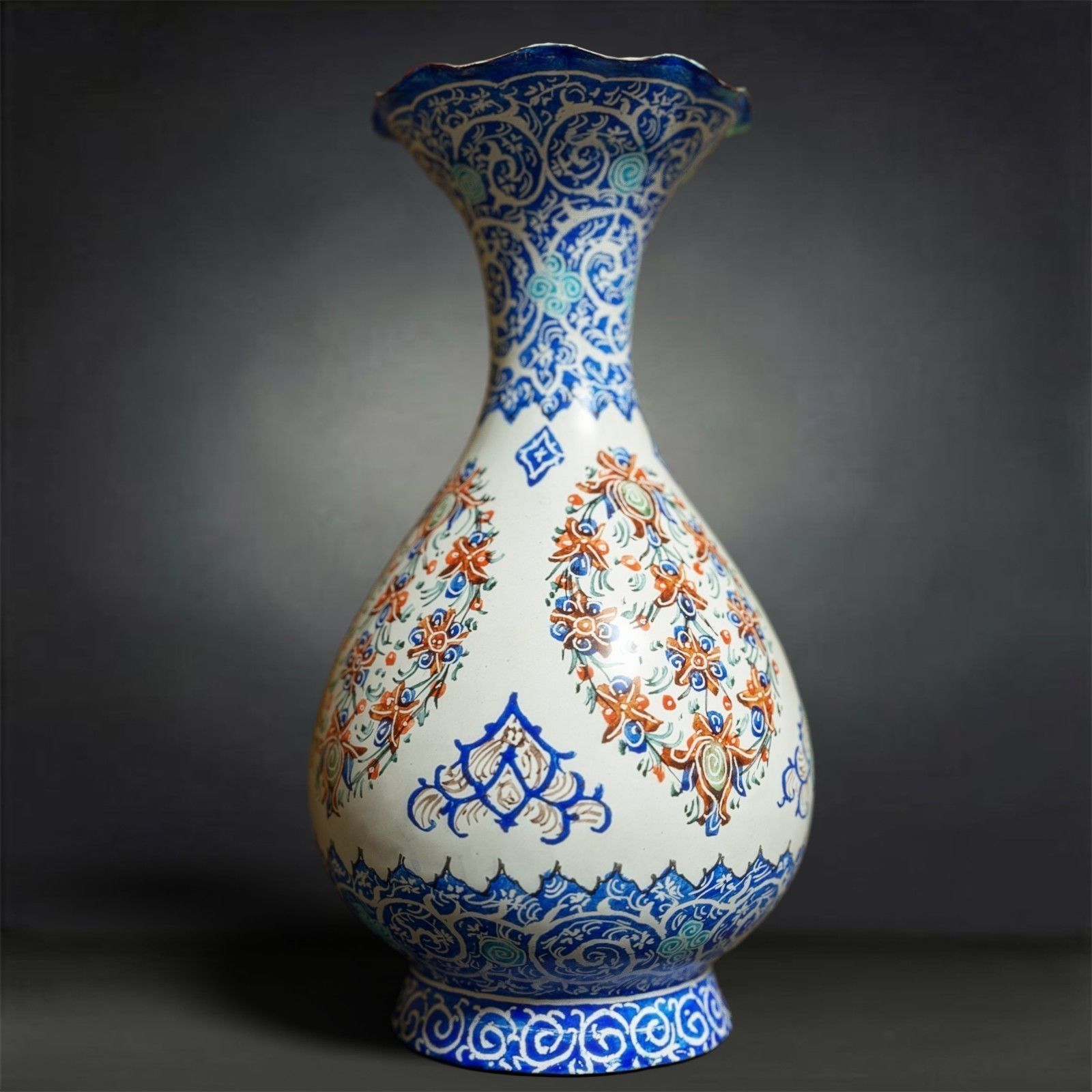 6 Vase Collection chinese Low-poly 3D model_3