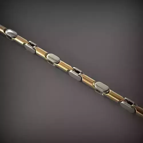 Designer Unique Unisex Cuban Chain With 3DM STL OBJ FBX Files 3D print model