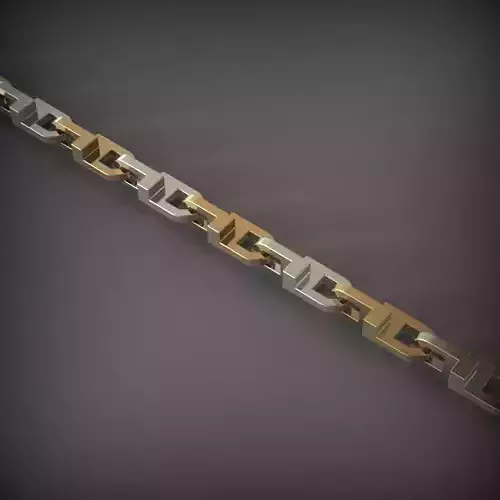 Designer Unique Unisex Cuban Chain With 3DM STL OBJ FBX Files 3D print model