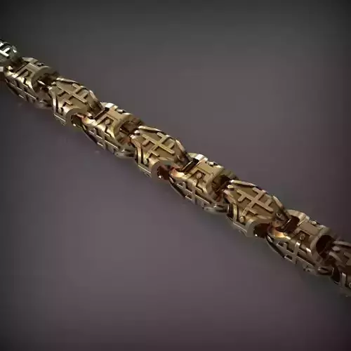 Designer Unique Unisex Cuban Chain With 3DM STL OBJ FBX Files 3D print model