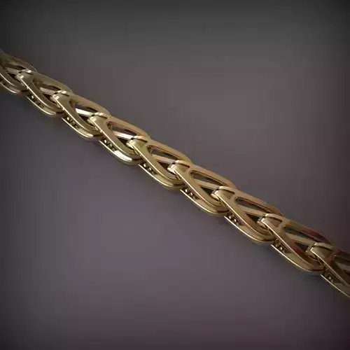 Designer Unique Unisex Cuban Chain With 3DM STL OBJ FBX Files
