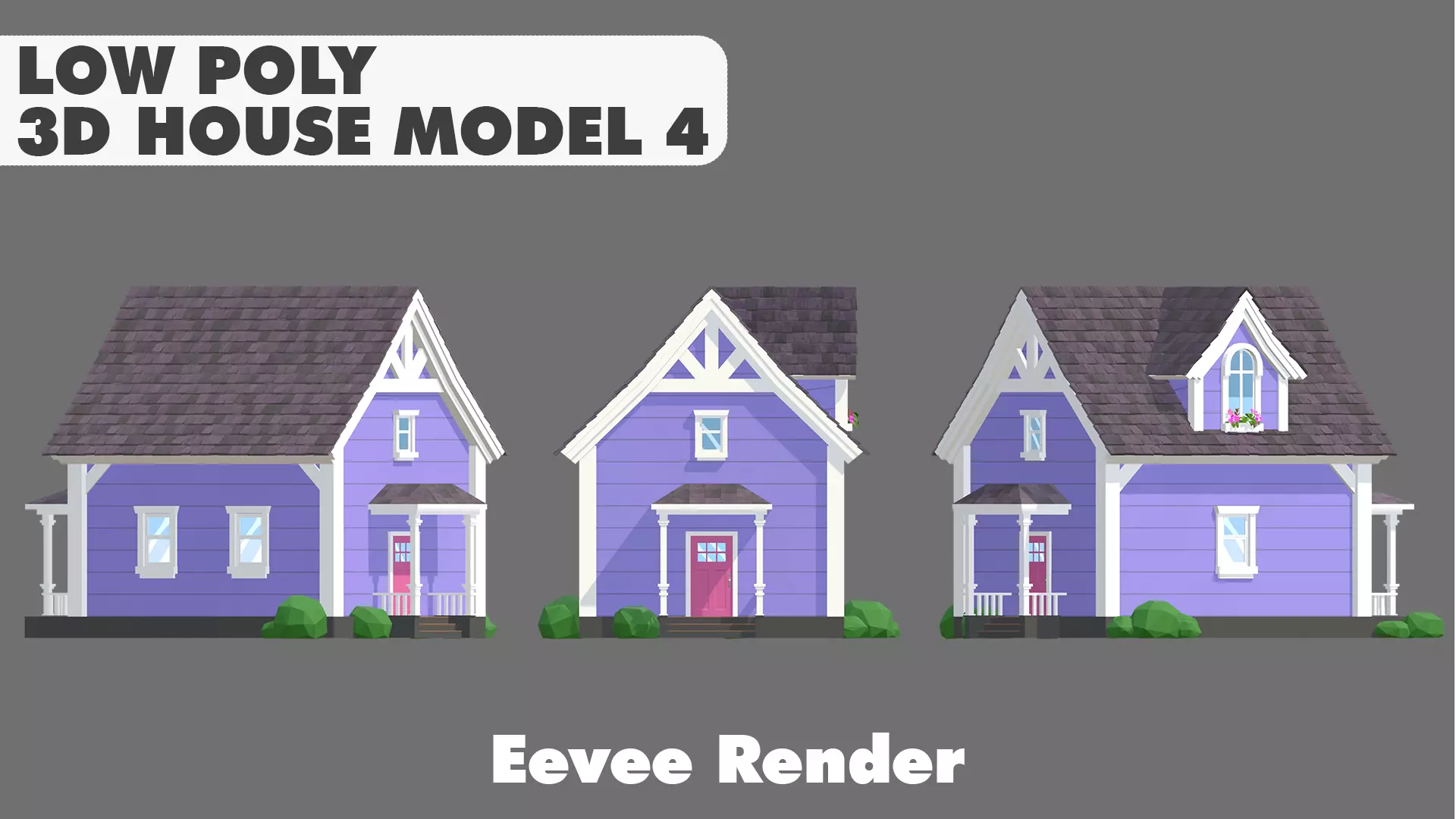 House Pack Stylized Low Poly 3D Model Collection_25