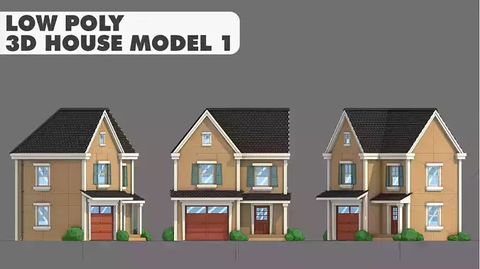 House Pack Stylized Low Poly 7