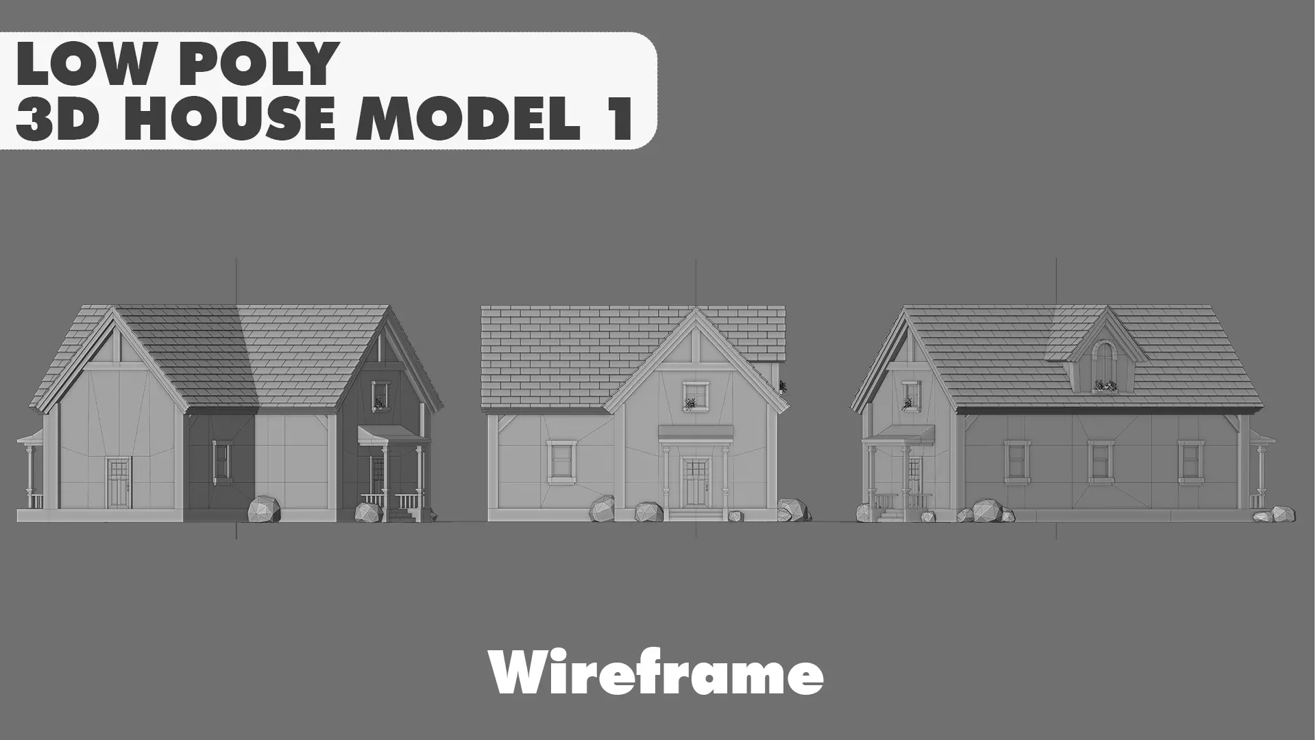 House Pack Stylized Low Poly 3D Model Collection_31