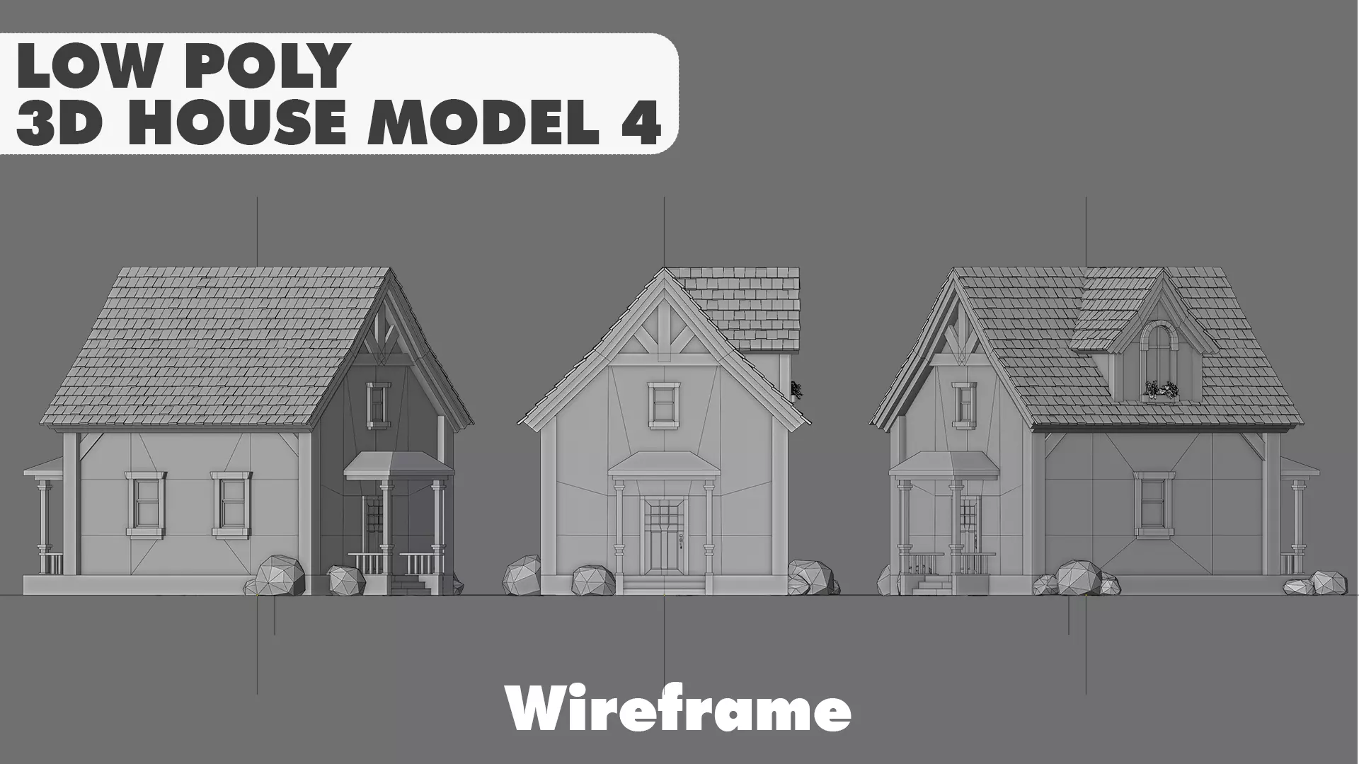 House Pack Stylized Low Poly 3D Model Collection_26