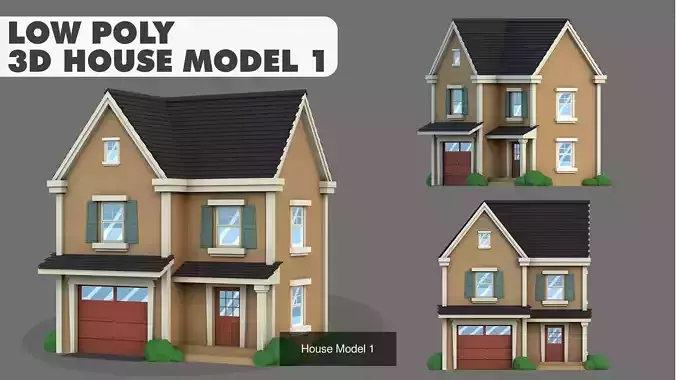 House Pack Stylized Low Poly 2