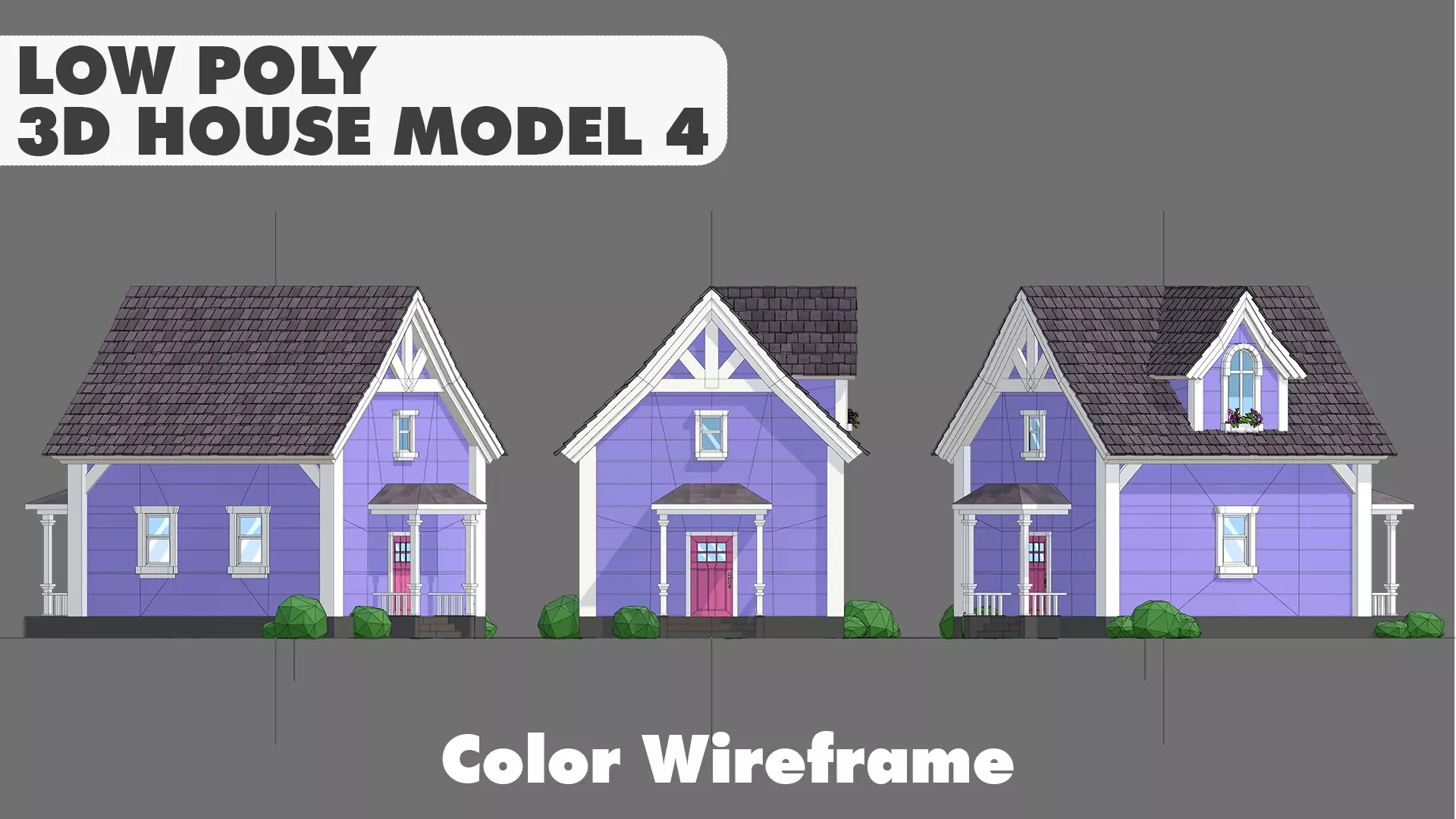 House Pack Stylized Low Poly 3D Model Collection_22
