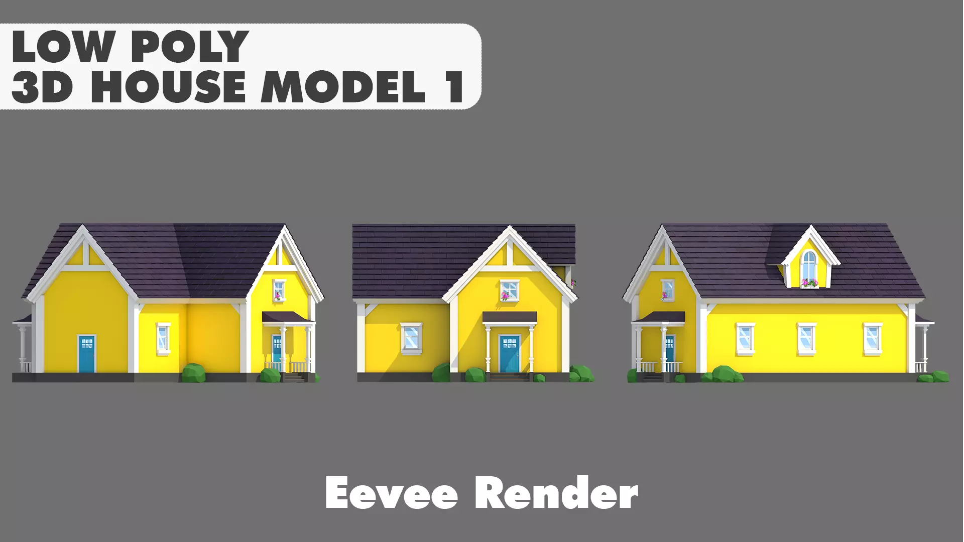 House Pack Stylized Low Poly 3D Model Collection_30