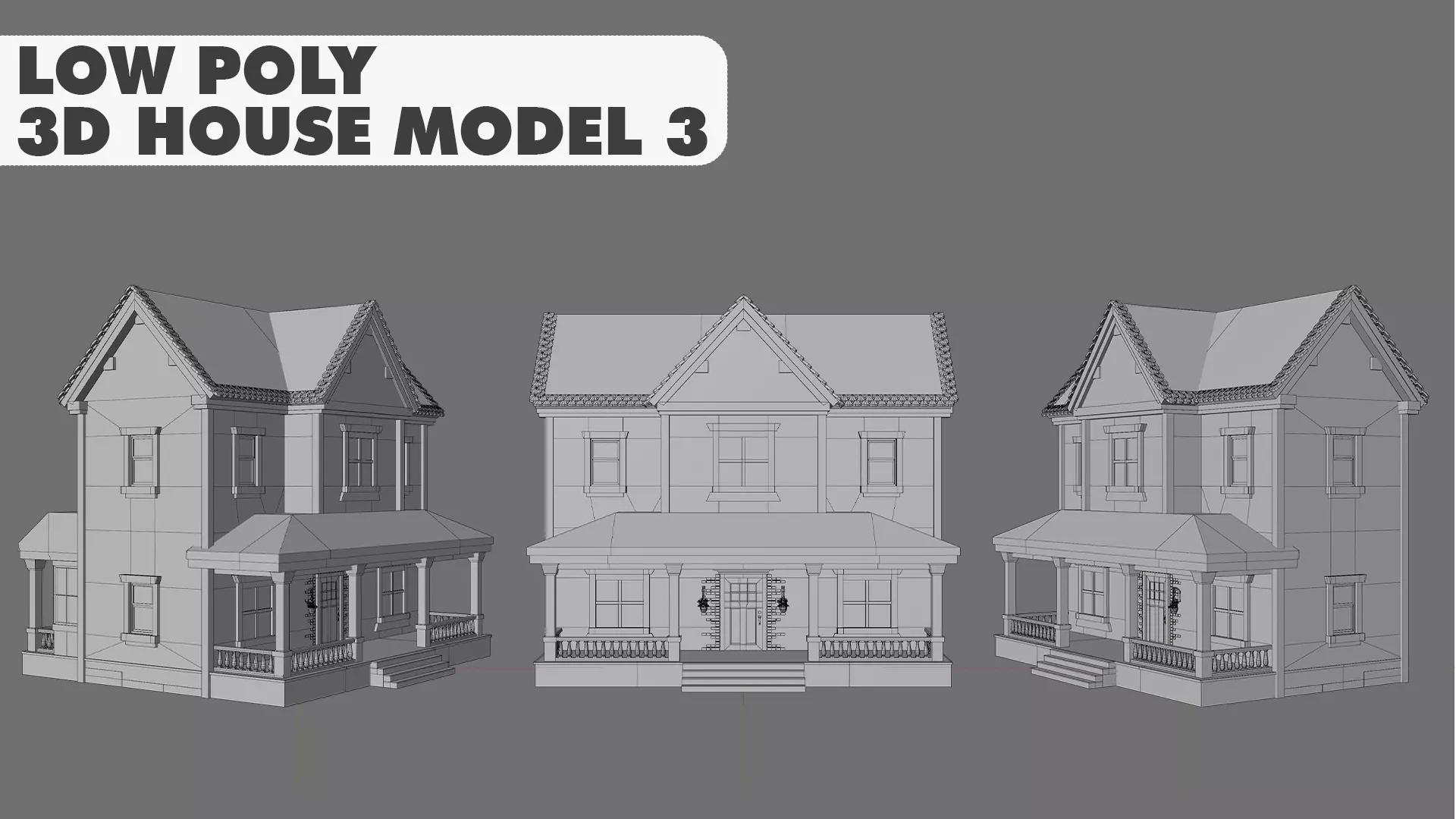 House Pack Stylized Low Poly 3D Model Collection_21