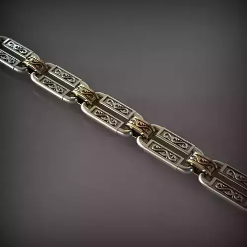 Designer Unique Unisex Cuban Chain With 3DM STL OBJ FBX Files