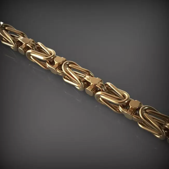 Designer Unique Unisex Cuban Chain With 3DM STL OBJ FBX Files 3D print model_0