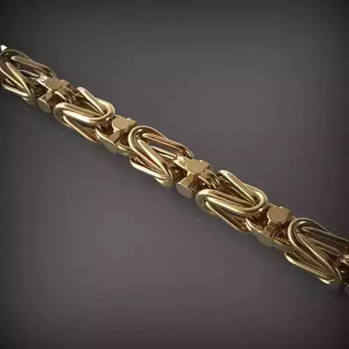 Designer Unique Unisex Cuban Chain With 3DM STL OBJ FBX Files