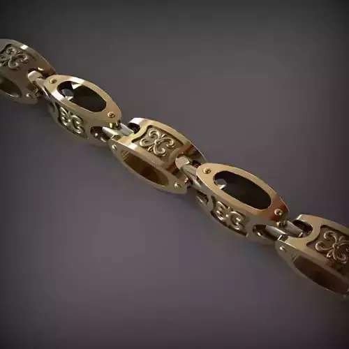 Designer Unique Unisex Cuban Chain With 3DM STL OBJ FBX Files