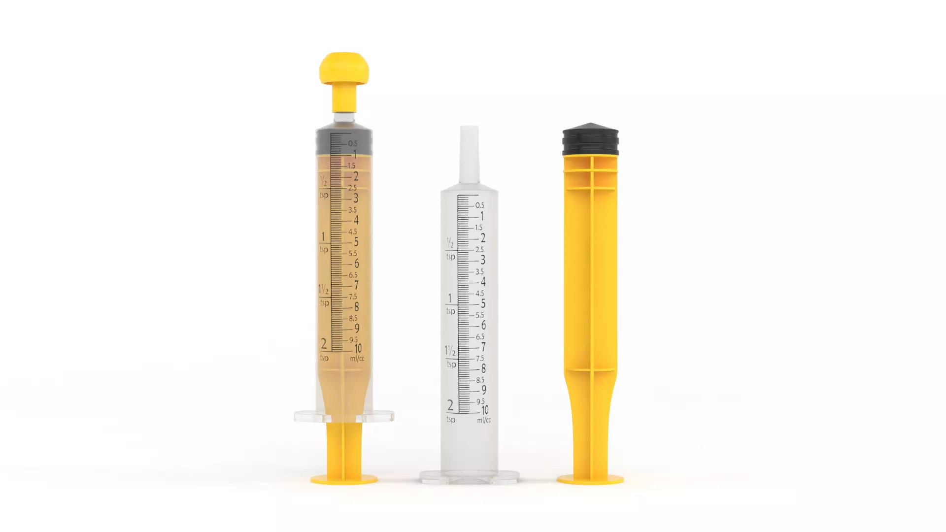 Plastic Syringe 3D model