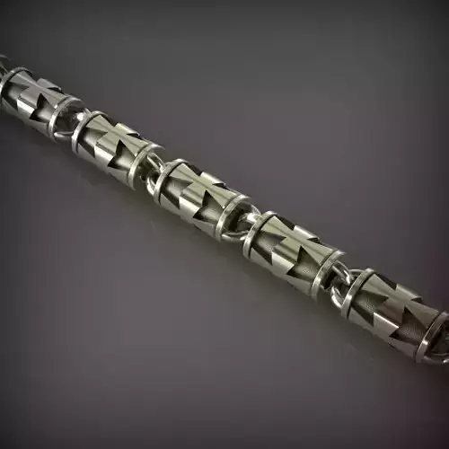 Designer Unique Unisex Cuban Chain With 3DM STL OBJ FBX Files