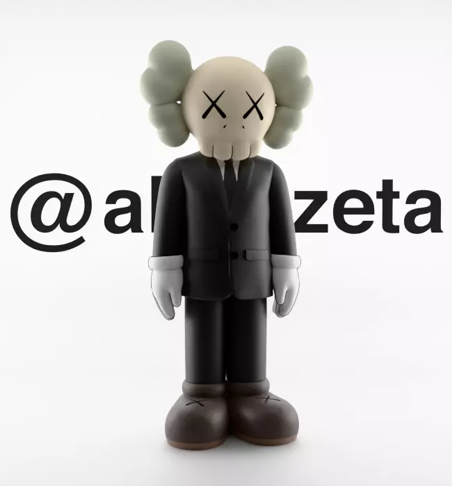 Kaws Companion Dior Textured 3D model_36