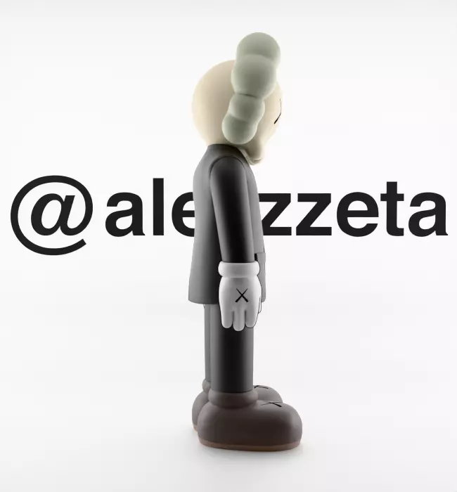 Kaws Companion Dior Textured 3D model_27