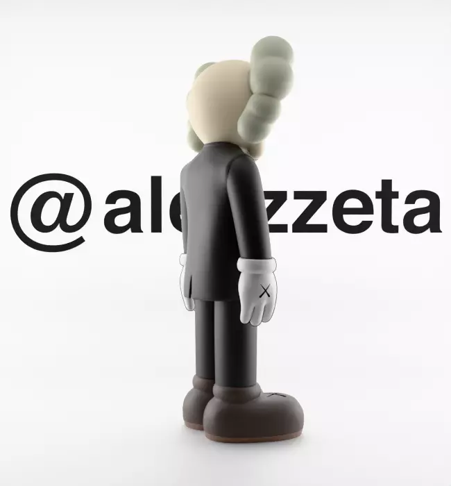 Kaws Companion Dior Textured 3D model_25