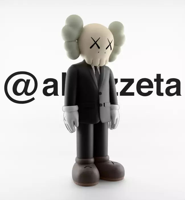 Kaws Companion Dior Textured 3D model_34