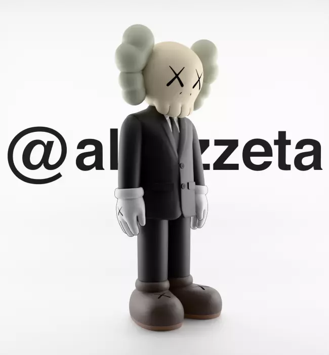 Kaws Companion Dior Textured 3D model_33