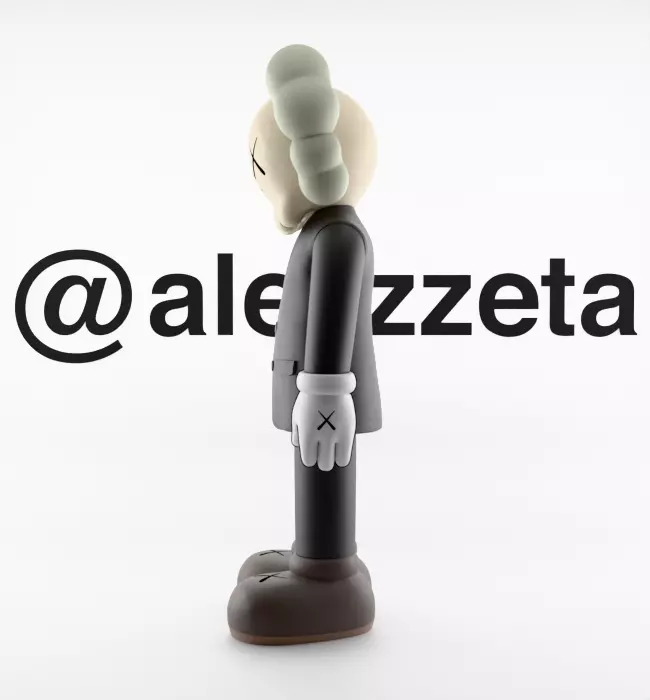 Kaws Companion Dior Textured 3D model_10