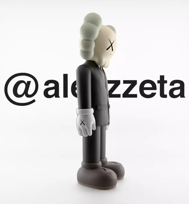 Kaws Companion Dior Textured 3D model_30