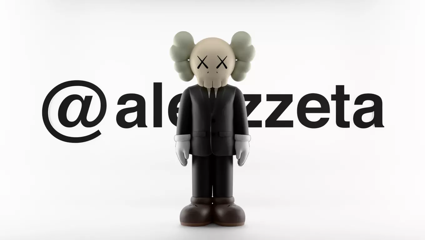 Kaws Companion Dior Textured 3D model_0