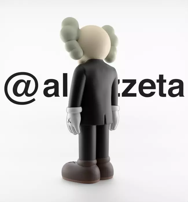 Kaws Companion Dior Textured 3D model_15
