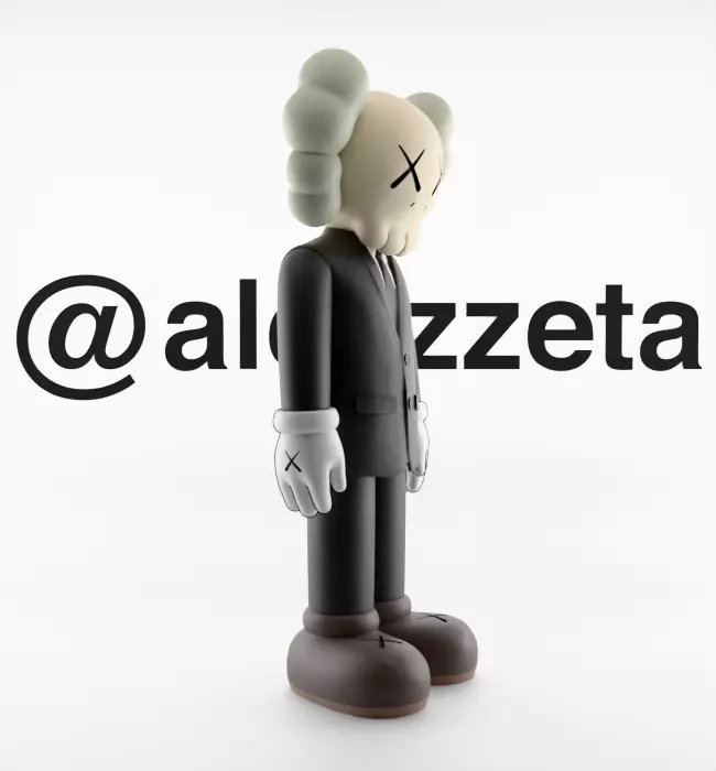 Kaws Companion Dior Textured 3D model_31