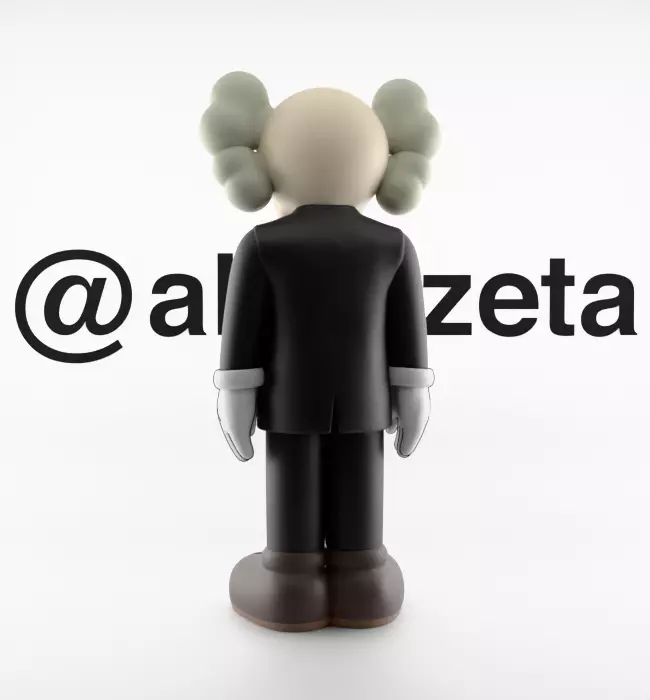Kaws Companion Dior Textured 3D model_18