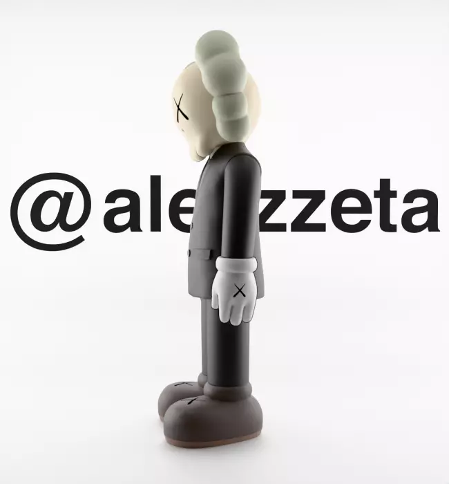 Kaws Companion Dior Textured 3D model_9