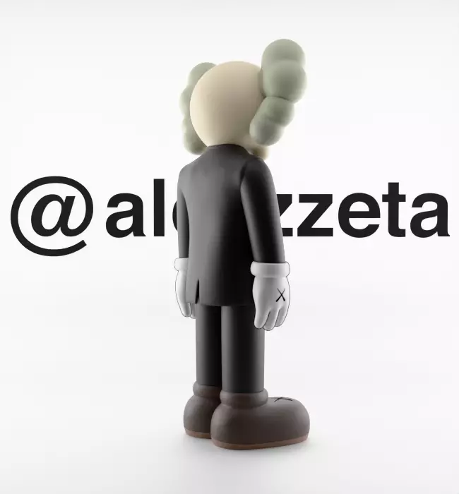 Kaws Companion Dior Textured 3D model_24
