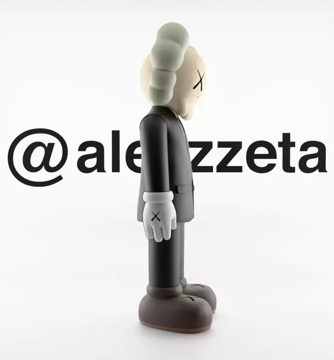 Kaws Companion Dior Textured 3D model_29