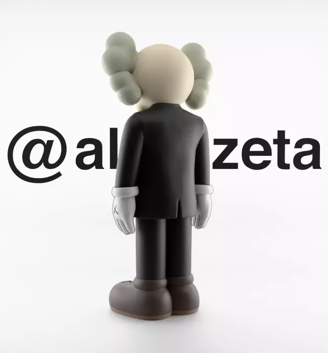 Kaws Companion Dior Textured 3D model_16