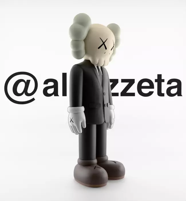 Kaws Companion Dior Textured 3D model_32