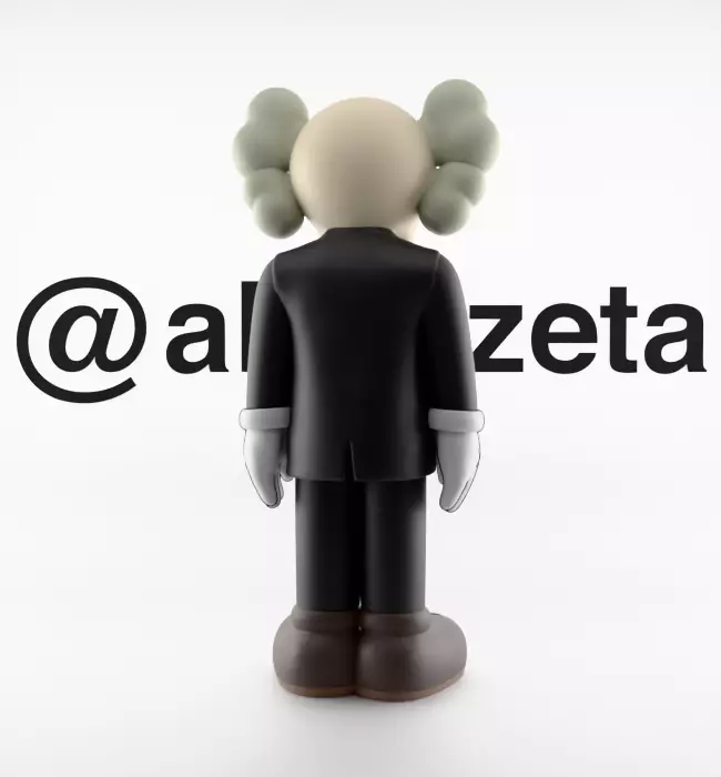 Kaws Companion Dior Textured 3D model_20
