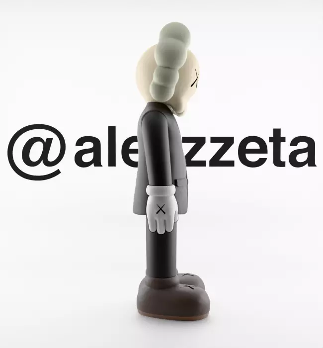 Kaws Companion Dior Textured 3D model_28