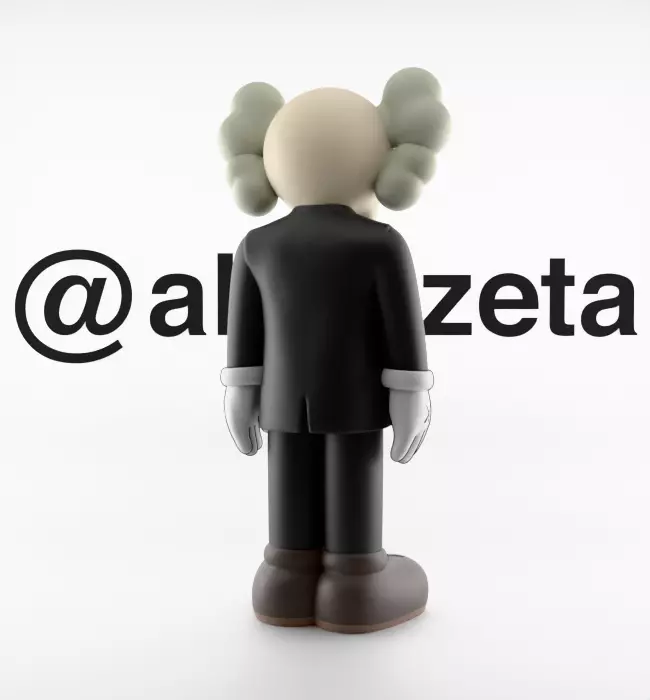 Kaws Companion Dior Textured 3D model_21