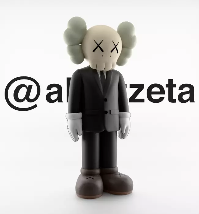 Kaws Companion Dior Textured 3D model_35