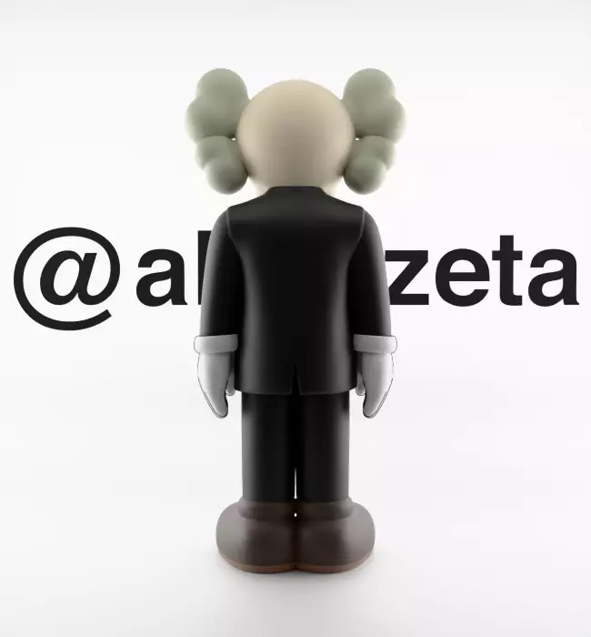 Kaws Companion Dior Textured 3D model_19