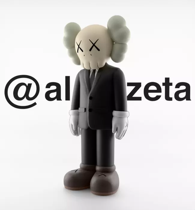 Kaws Companion Dior Textured 3D model_4