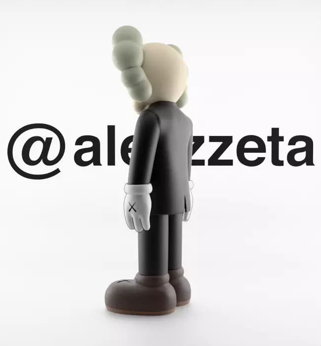 Kaws Companion Dior Textured 3D model_13