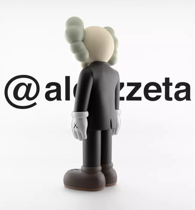Kaws Companion Dior Textured 3D model_14